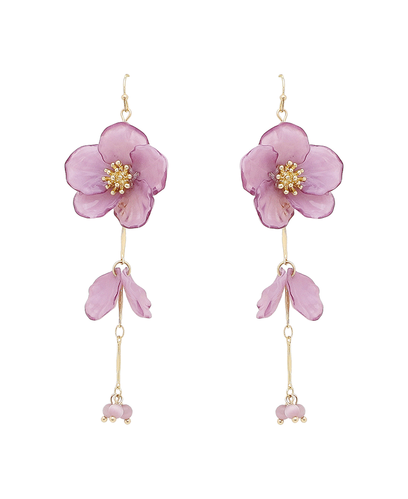 Flower Drop Earring