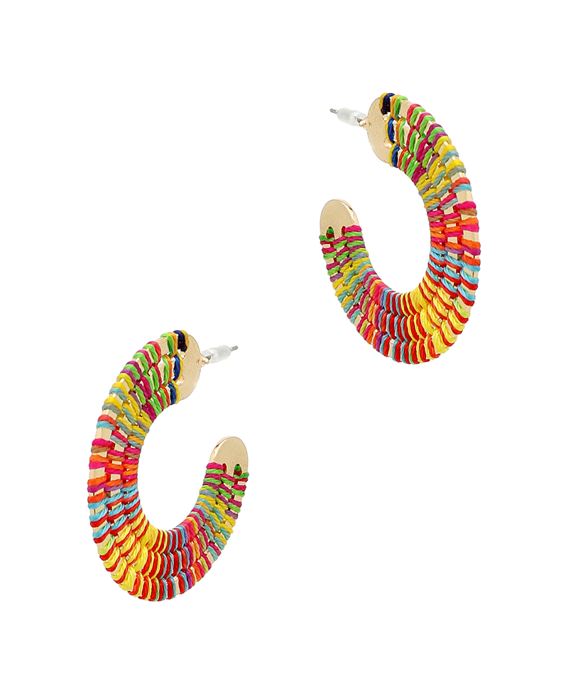 Thread Hoop Earring