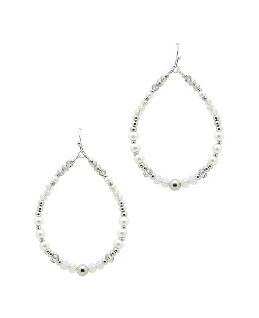 Multi Bead Teardrop Earring