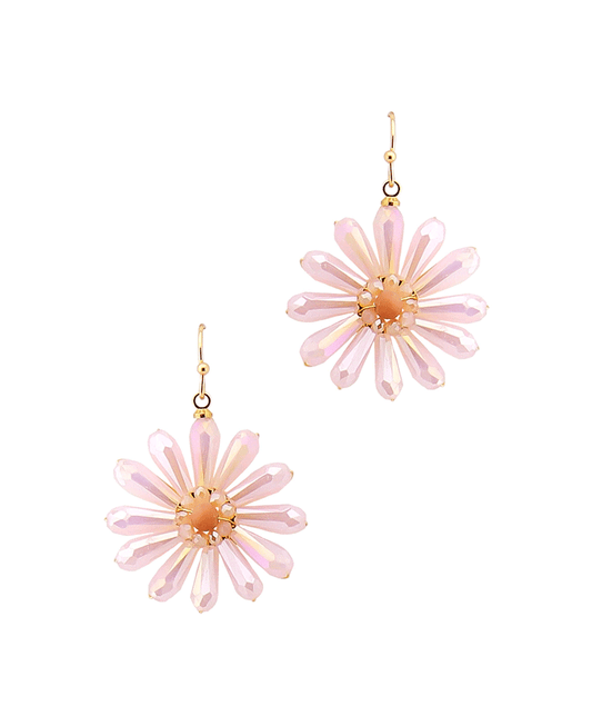 Glass Flower Earring