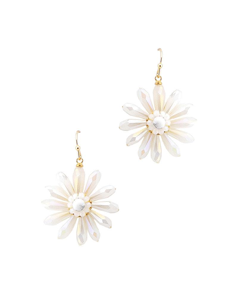 Glass Flower Earring