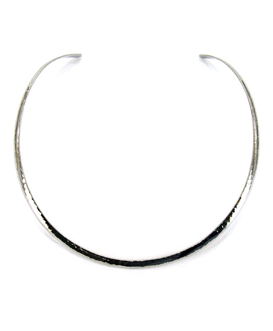 Round Shape Flat Hammering Choker for Pendant