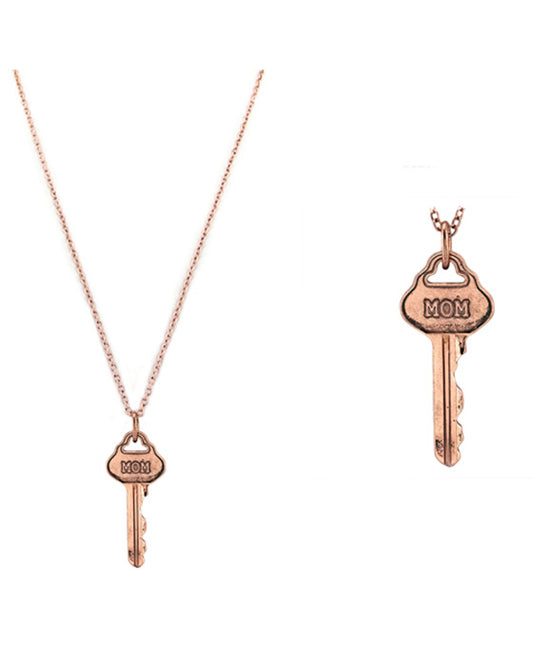 Message Key Pendant Necklace - MOM