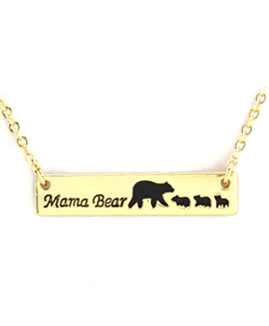 Mama Bear Bar Necklace