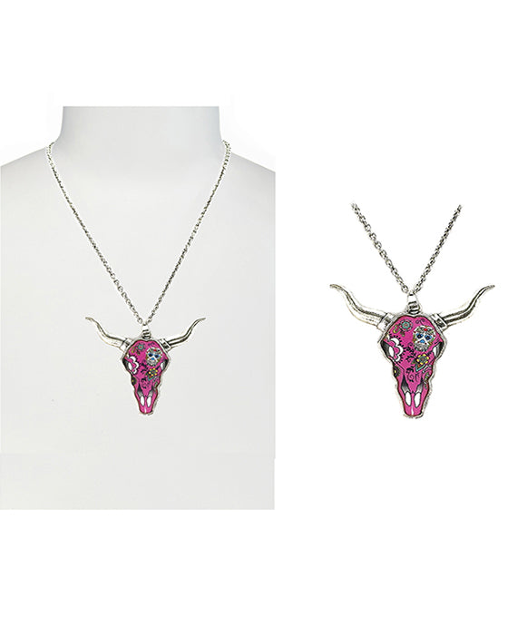 Steer Head Theme Necklace