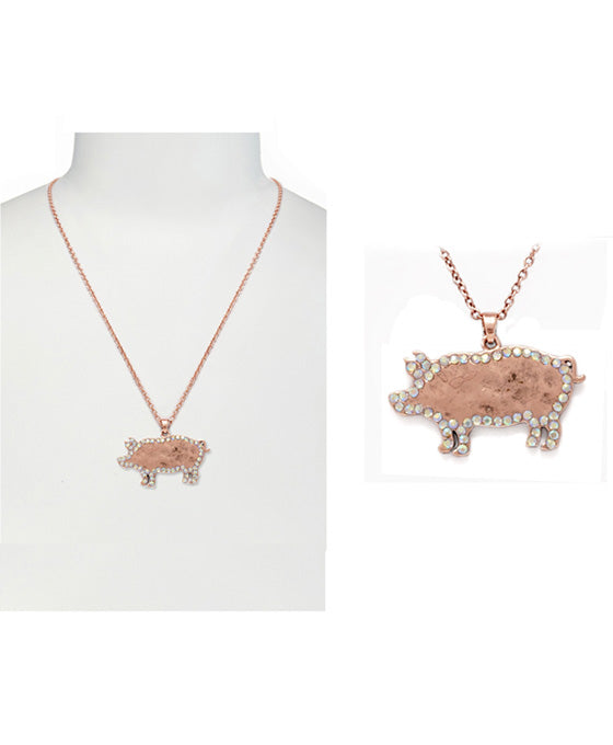 Farm Animal Pig Necklace