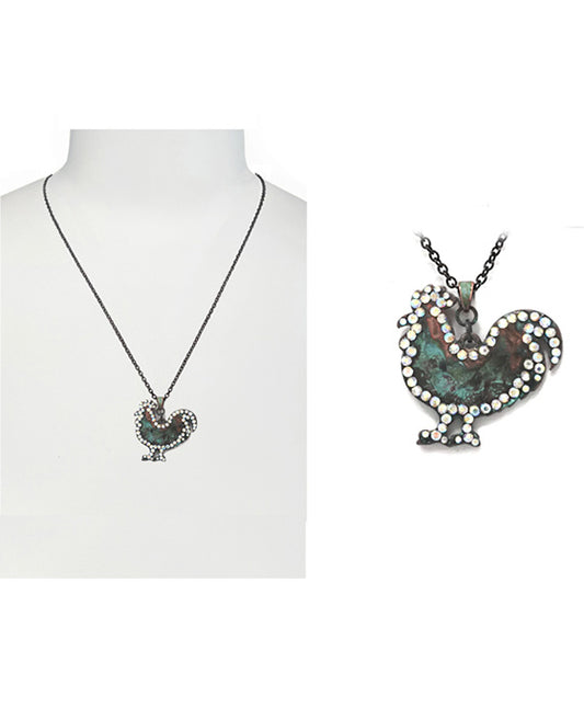 Farm Animal Rooster Necklace