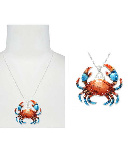 Sea Life Crab Necklace