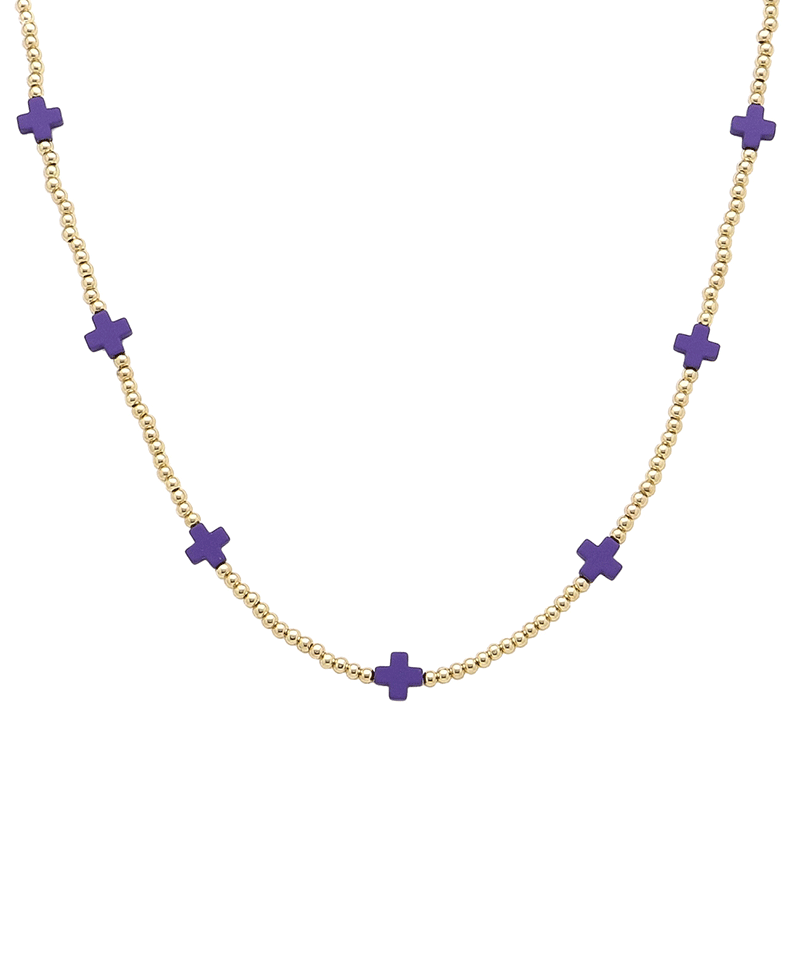 Cross Station Short Necklace