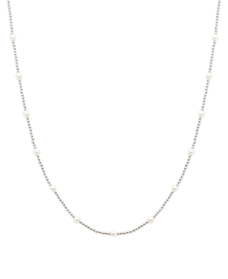 CCB Ball & Pearl Short Necklace