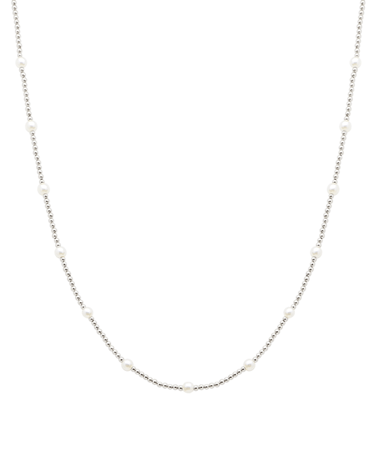 CCB Ball & Pearl Short Necklace