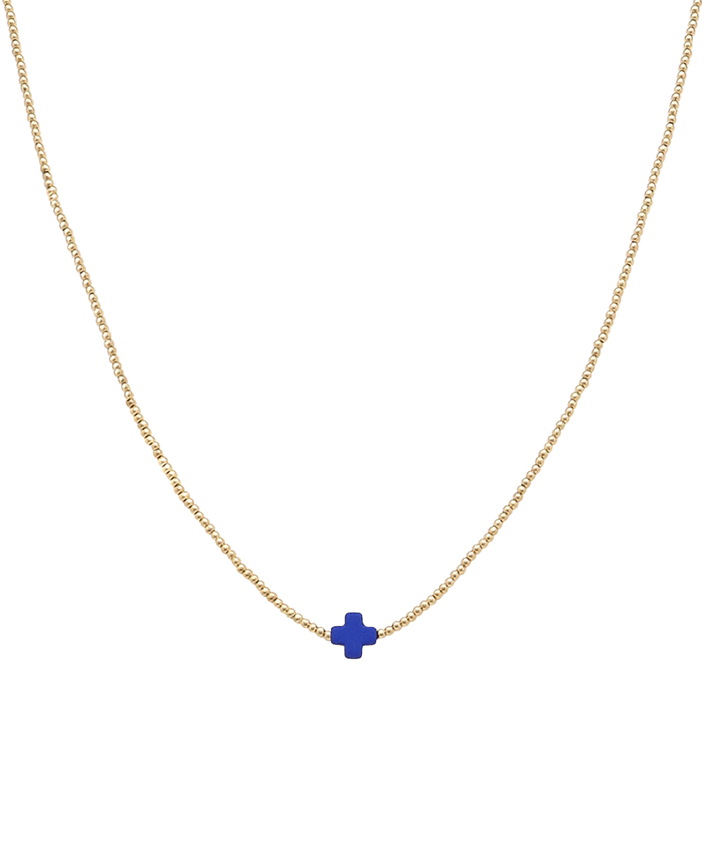 Cross Accent Short Necklace