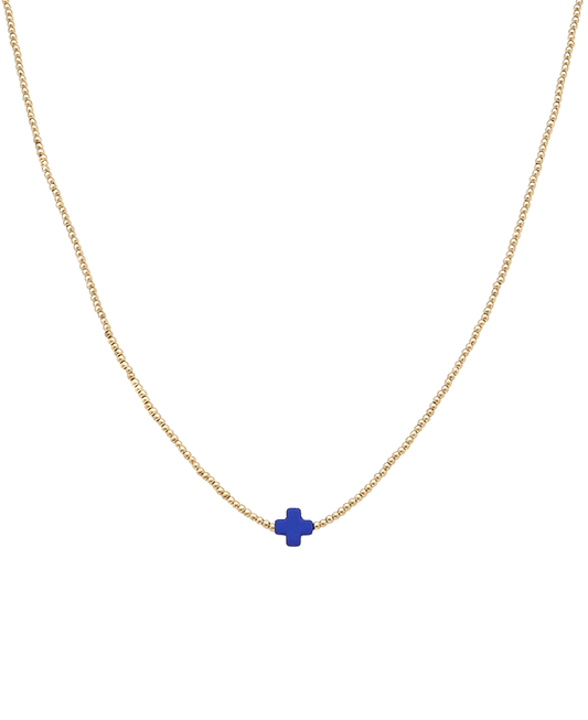 Cross Accent Short Necklace