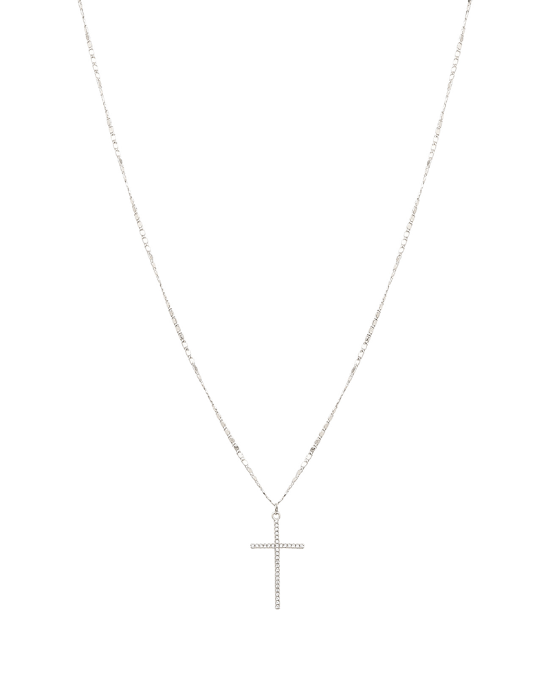 Cross Charm Short Necklace