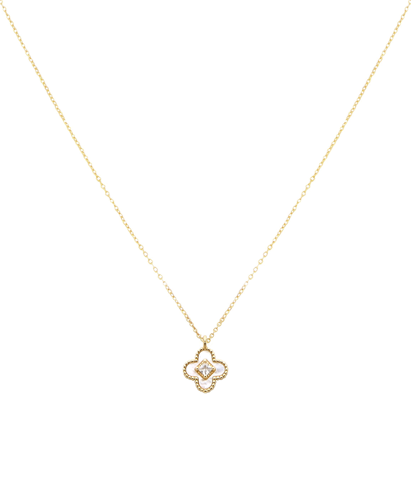 Clover Gold Dipped Short Necklace