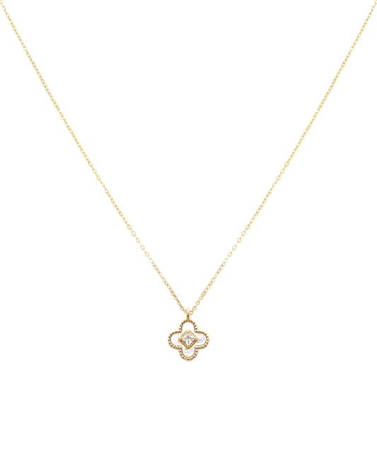 Clover Gold Dipped Short Necklace