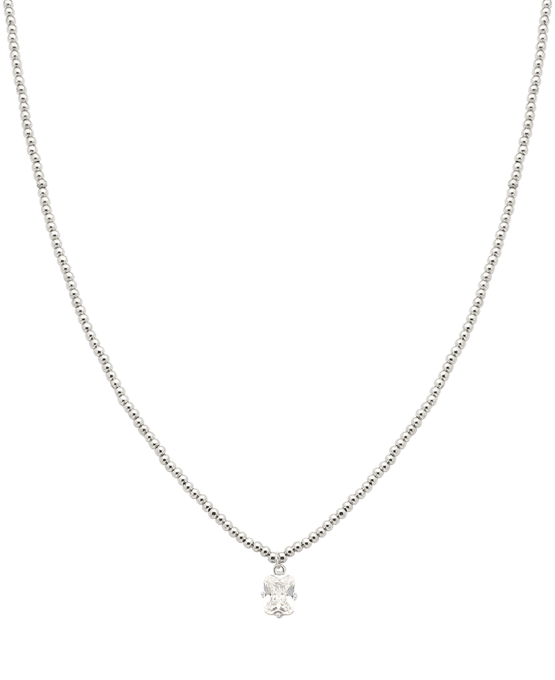 Crystal Charm CCB Ball Short Necklace