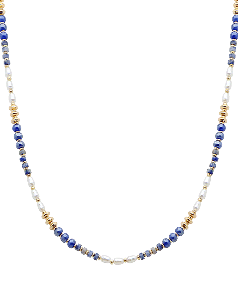 Multi Bead Short Necklace