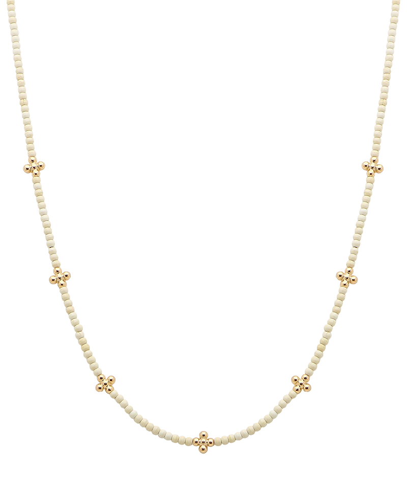 CCB Cross Stations Stone Short Necklace