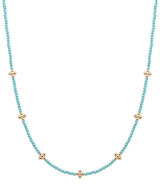 CCB Cross Stations Stone Short Necklace