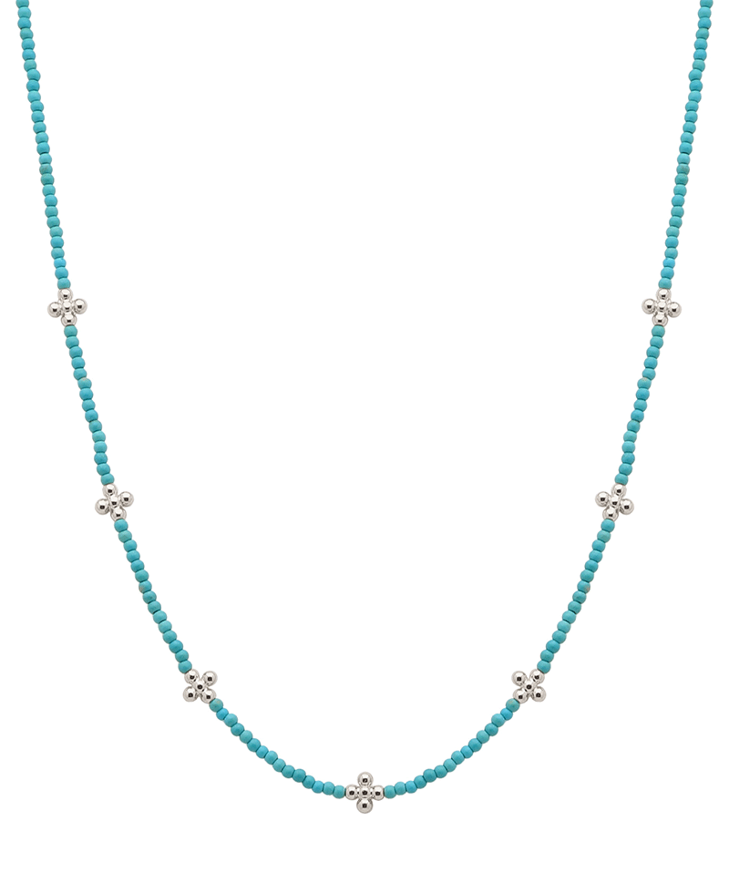 CCB Cross Stations Stone Short Necklace