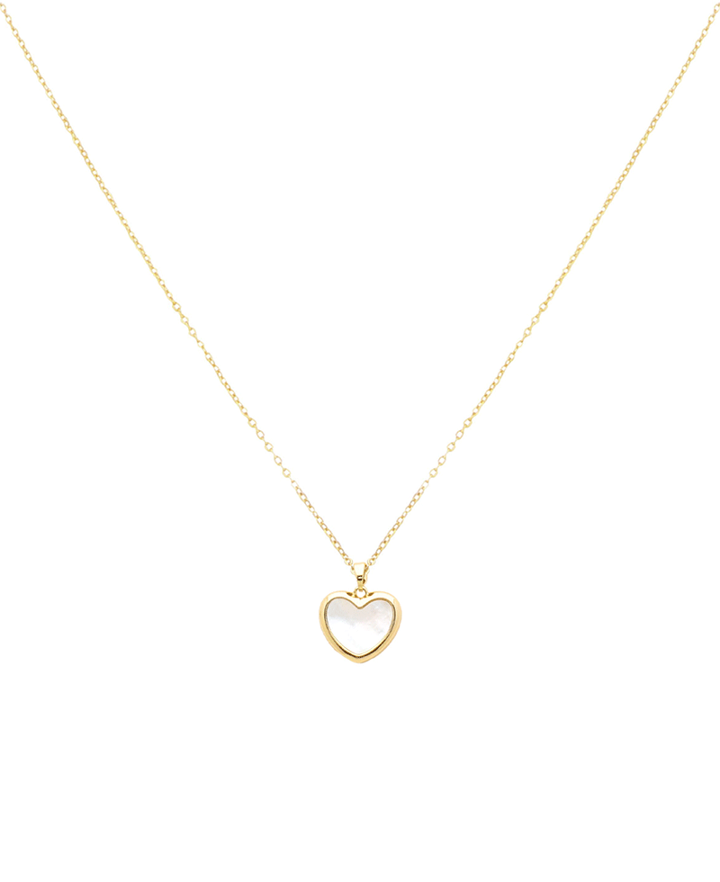 Heart Gold Dipped Short Necklace