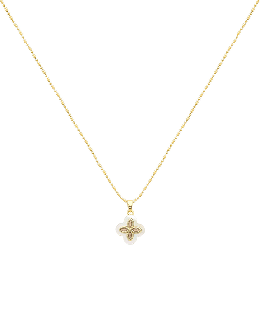 Clover Gold Dipped Short Necklace