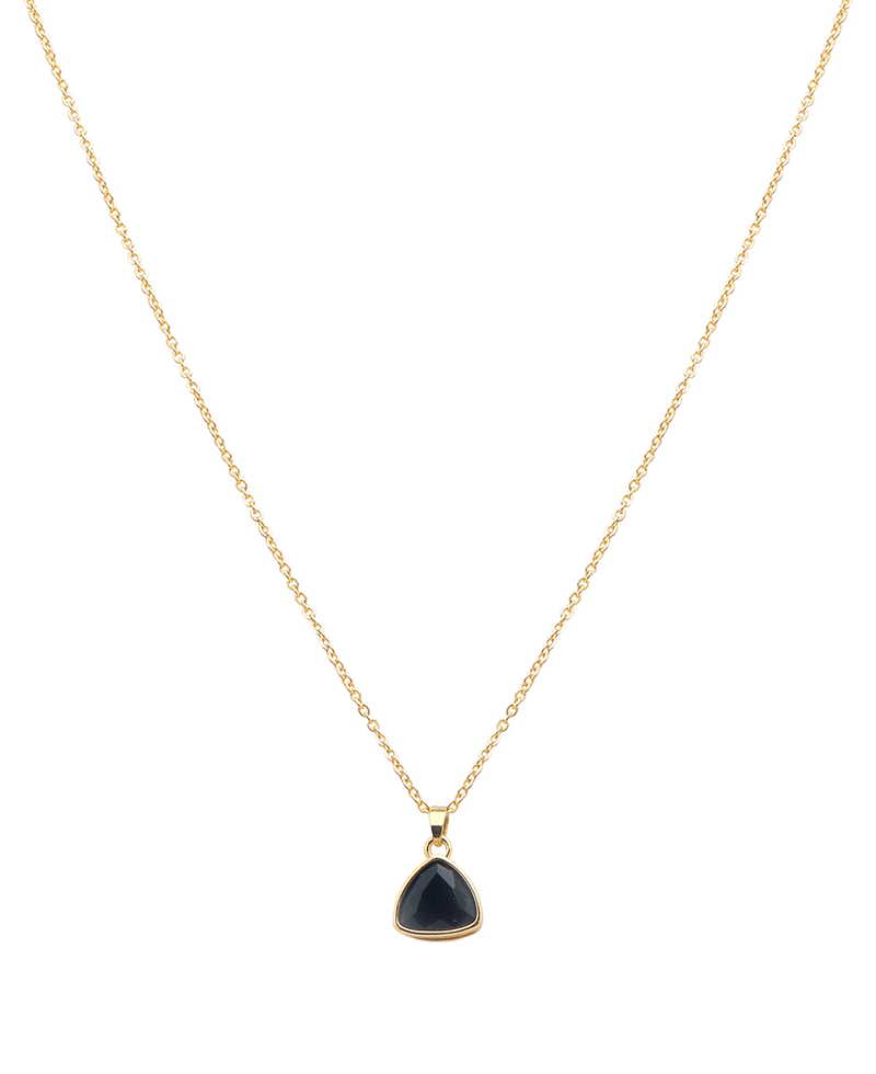 Triangle Shape Pendant Short Necklace