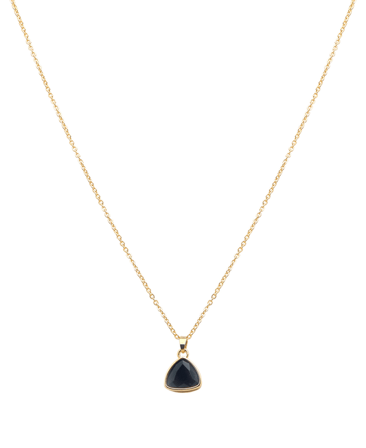 Triangle Shape Pendant Short Necklace