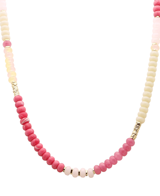 Glass Beads Short Necklace