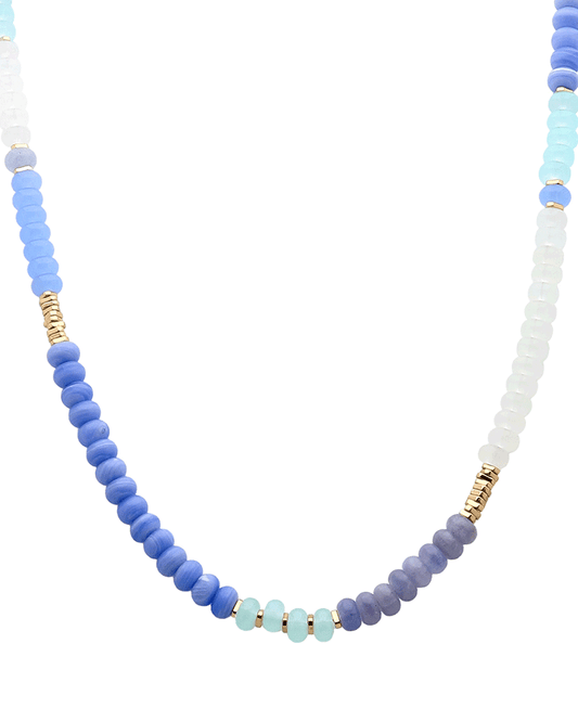 Glass Beads Short Necklace