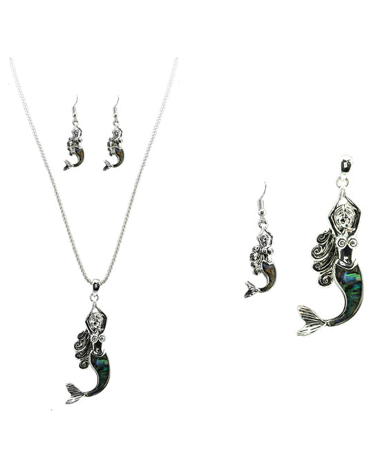 Mermaid Abalone Necklace Set