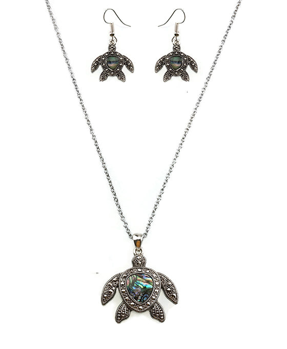 Sea Turtle Necklace Set