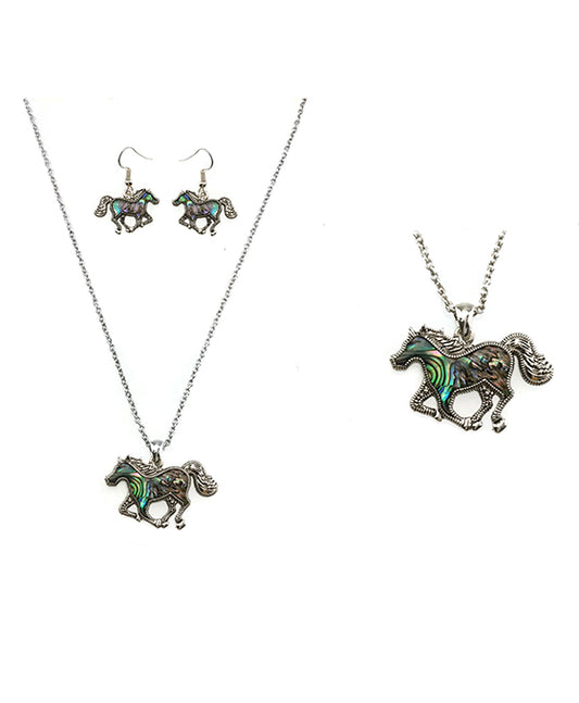 Horse Theme Necklace Set