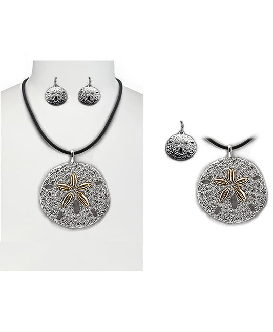 Sand Dollar Necklace Set