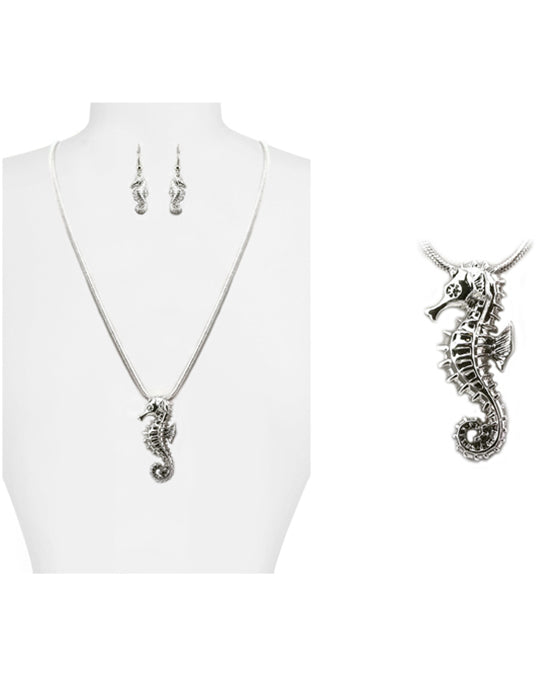 Sea Horse Necklace Set