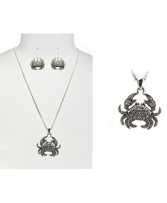 Crab Necklace Set