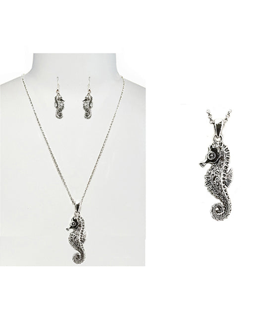 Sea Horse Necklace Set