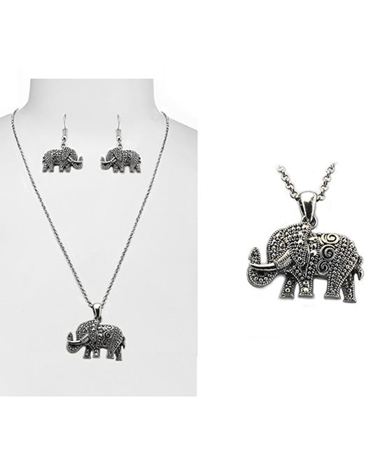 Elephant Theme Necklace Set