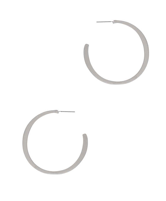 Round Shape Metal Wire Hoop Earring