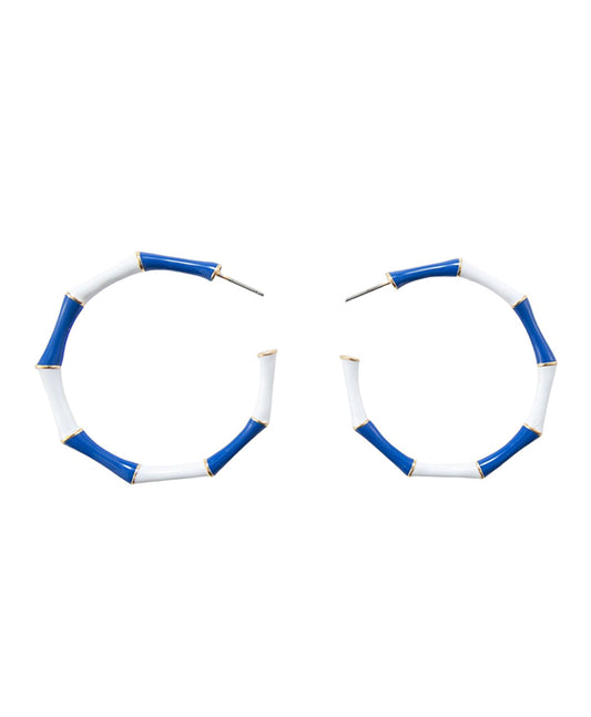 Sports Color Enamel Hoop Earring