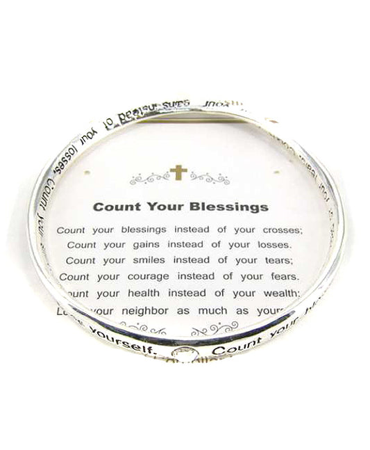 COUNT YOUR BLESSING Twist Bangle