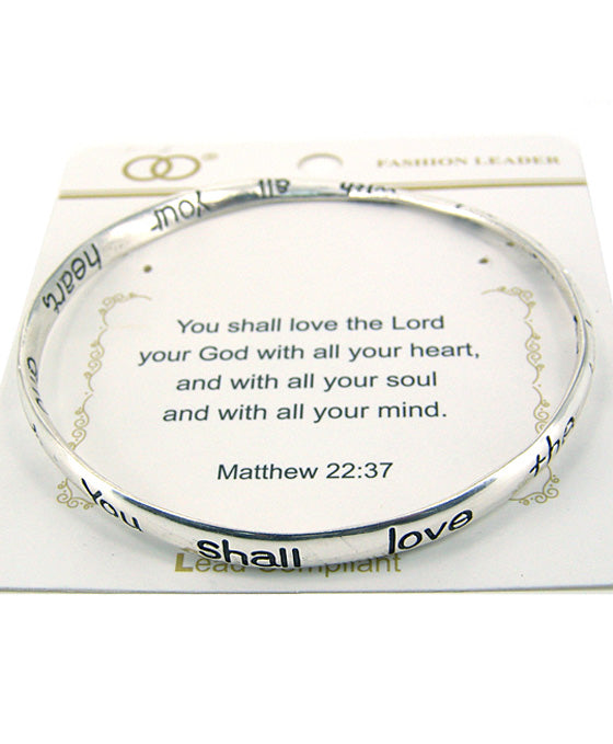 MATTHEW 22:37 Twist Bangle