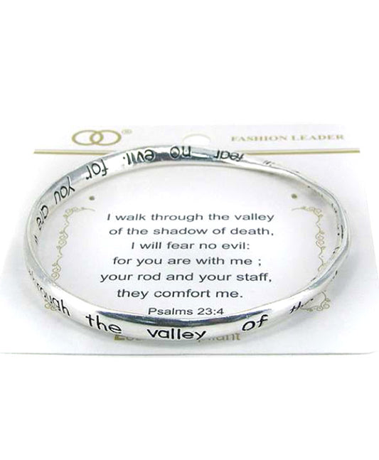 PSALM 23:4 Twist Bangle