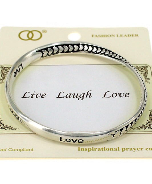 Live Laugh Love Twisted Bracelet