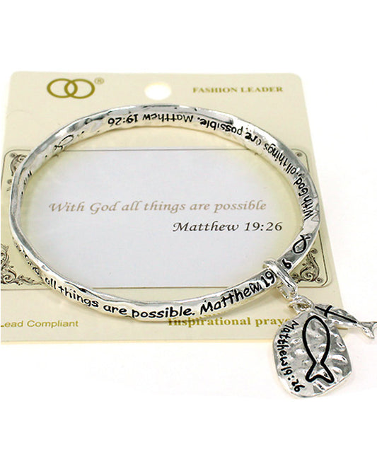 MATTHEW 19:26 Twist Bracelet