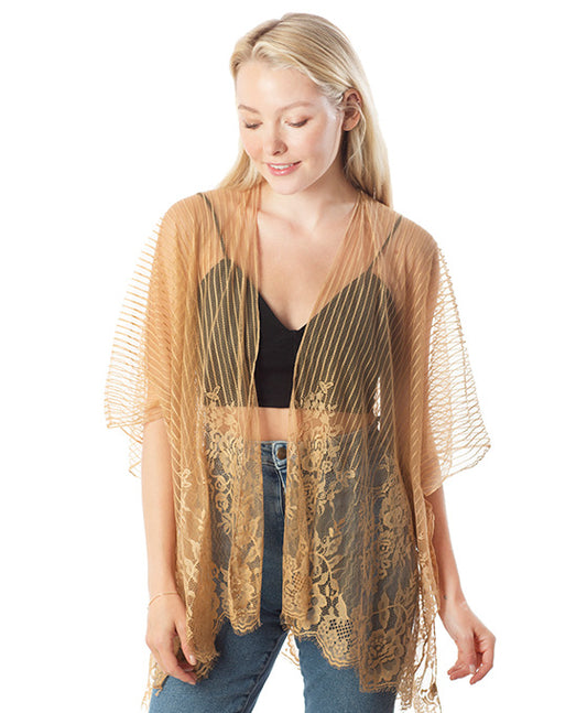 Floral Lace Kimono