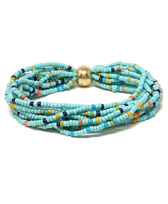 Seed Bead Multi Layered Bracelet