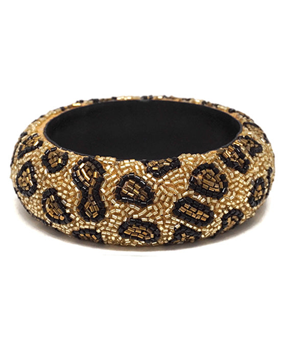 Seed Bead Animal Pattern Bangle