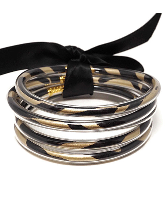 Jelly Tube w/ Patterned Bangle Set